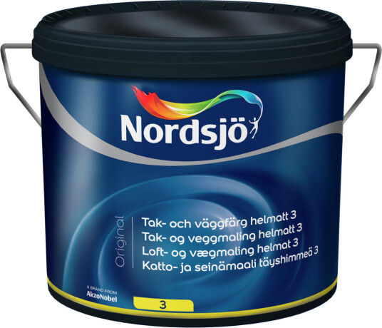 NORDSJØ ORIGINAL TAK- OG VEGGMALING HELMATT BW 10L