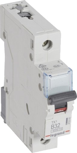 Legrand 10 stk TX³ MCB automatsikring B32 1P 1M 6/6kA