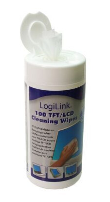LogiLink datarengjøring våtservietter LCD/LED 100 stk store RP0003 LogiLink datarengjøring våtservietter LCD/LED 100 stk store RP0003