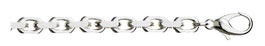 Anker armlenke i 925 rhodinert sølv 6,2 mm - 21 cm