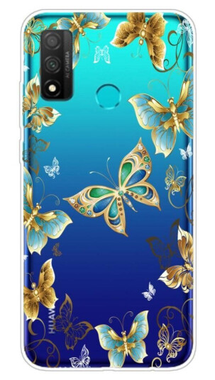 INCOVER Huawei P Smart (2020) Fleksibelt Deksel - Gull Sommerfugler