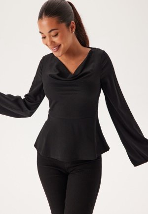 BUBBLEROOM Drapy Blouse Black 42 BUBBLEROOM Drapy Blouse Black 42