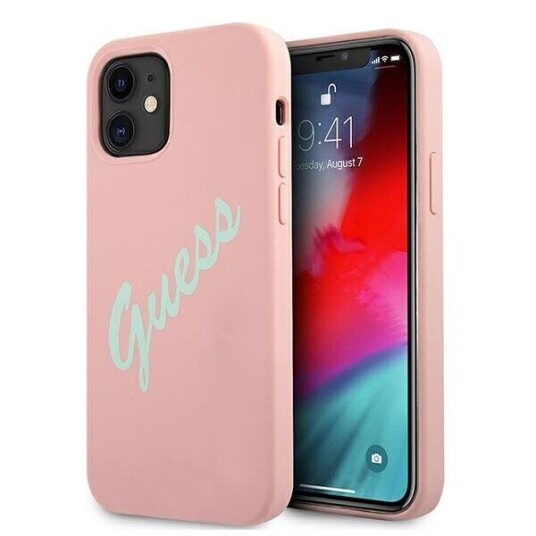 Guess Guhcp12slsvspg Iphone 12 Mini 5.4 Rose Grønn/Grønn Rose Hard Case Silikon Vintage