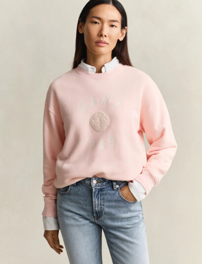 GANT Graphic C Neck Sweater Pink XXL GANT Graphic C Neck Sweater Pink XXL