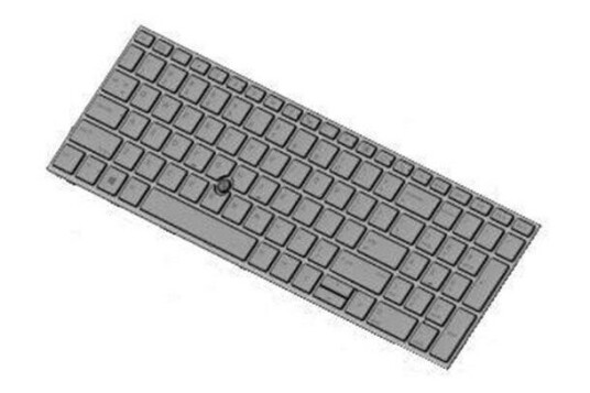HP Zbook 15/17 G5/G6 Keyb BL (CH) - Brbart tastatur - til utskifting - Sveitsisk