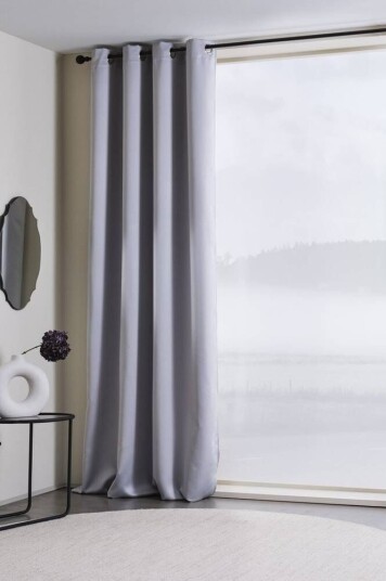 Jotex KYLIE gardin med maljer - 1 lengde Grå 1716681-02-220 1716681-02-250