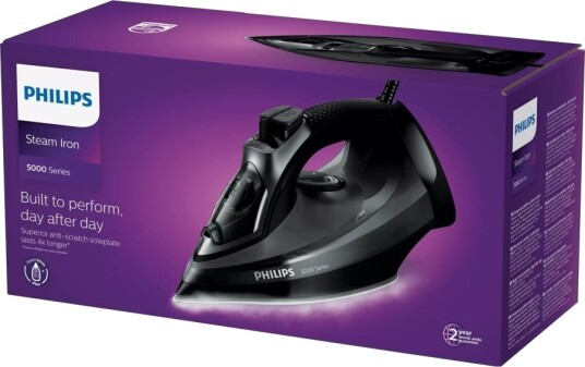 Philips 5000 Series Dst5040   Dampstrykejern   Såleplate: Steamglide Plus   2600 W
