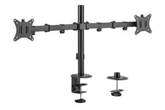 Gembird MA-D2-01 mounting kit - for 2 LCD displays - fine texture black