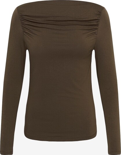 Saint Tropez Bluse ViggaSZ Boatneck Blouse Brun