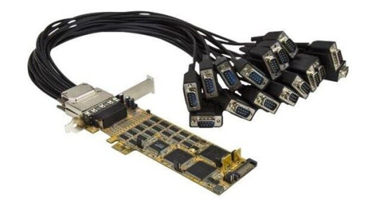 StarTech.com 16 Port PCI Express Serial Card - High-Speed PCIe Serial Card - expansion module