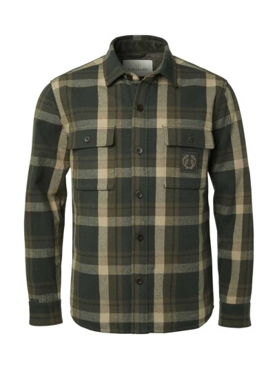 Chevalier Axe Overshirt Men Green Checked XXL Chevalier Axe Overshirt Men Green Checked XXL