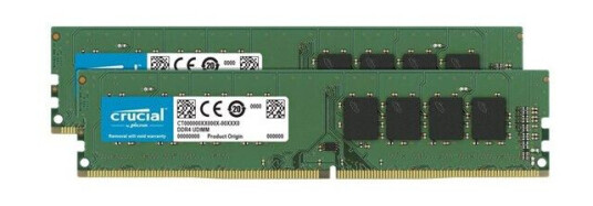 Crucial 32 GB DDR4 3200 MHz RAM Sett - 2 x 16 GB CL22 Uten ECC
