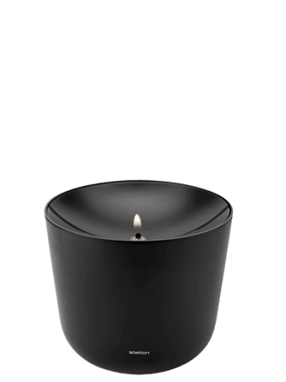 Stelton Solis oljelampe Ø11,5 cm Soft black