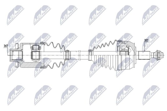 Nty Drivaksel NTY NPW VW 208