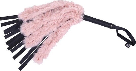Sex & Mischief Brat Flogger i Imitert Skinn - Lyserosa