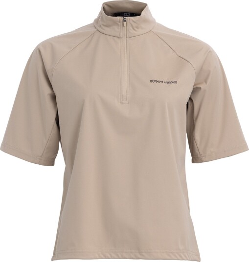 Bogeys & Birdies W Windbreaker SS 1/4 Zip Beige Golfjakke dame Beige Large