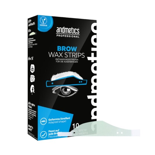 Andmetics Brow Wax Strips Men Professional 10