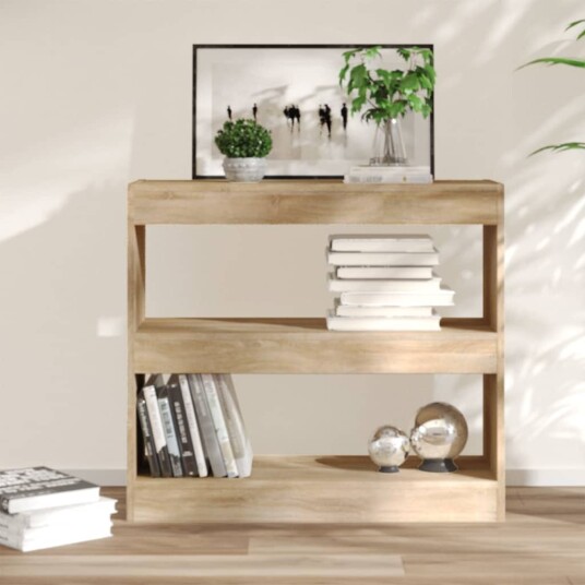 vidaXL Bokhylle/romdeler sonoma eik 80x30x72 cm vidaXL Bokhylle/romdeler sonoma eik 80x30x72 cm