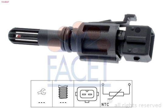 Sensor, innsugningsluft temperatur FACET 10.4027
