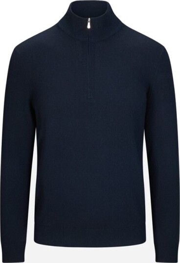 Half Zip Cashmere Navy