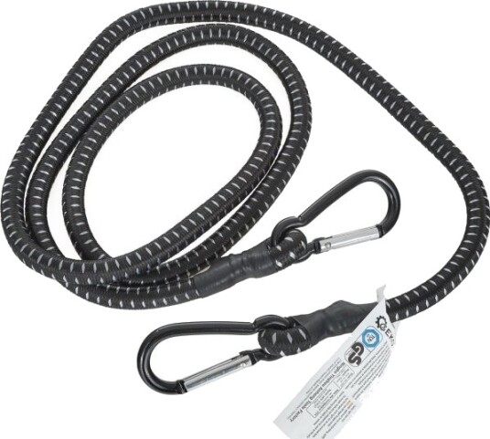 Geko Transportgummi For Feste Av Bagasje + Karabinkroker 10 Mm X 150 Cm 40