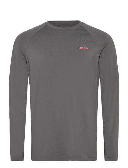 Björn Borg Borg Performance Long Sleeve Brushed T-Shirt - Grey - S