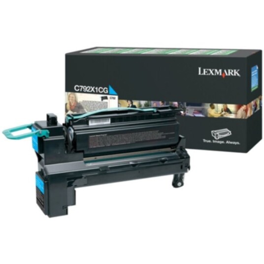 Lexmark C792X1CG Tonerkassett cyan 20.000 sider, høy kapasitet return