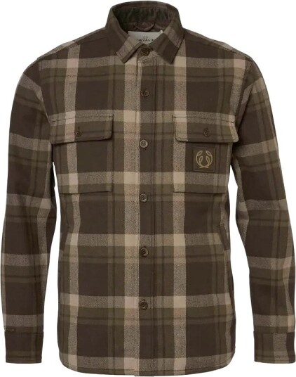 Chevalier Men"s Axe Overshirt Timber Brown Checked M