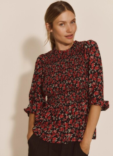 Rosemunde Rwelif 3/4 Smock Blouse Red 40