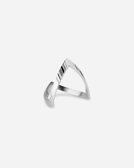 Jane Kønig Reflection V-ring - Silver
