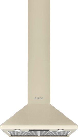 Smeg Vegghengt Kjøkkenvifte 60 cm Beige med Belysning