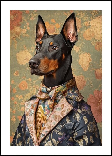 The Distinguished Doberman Plakat Plakat / 30x40cm