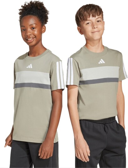 adidas Sportswear J 3S Tib T Grey 128 adidas Sportswear J 3S Tib T Grey 128