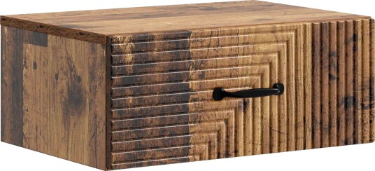  Vegghengt Nattbord Gammelt tre 49 x 34,5 x 20 cm Konstruert tre