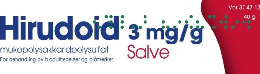 Hirudoid salve 3mg/g 40 G