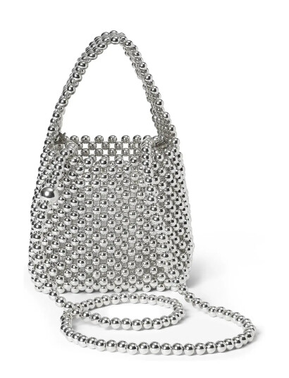 DAY ET Day Beaded Chrome Handbag - Silver - ONE SIZE