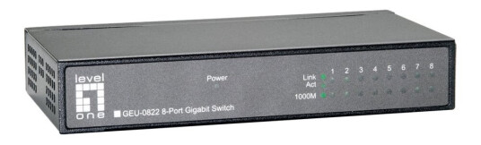 Levelone Geu-0822 Switch - 8 X 10/100/1000 - Stasjonær