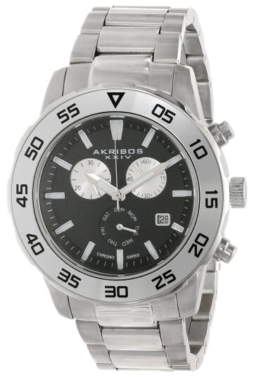 Akribos XXIV Herreklokke AK669SSB Ultimate Sort/Stål Ø45 mm Akribos XXIV Herreklokke AK669SSB Ultimate Sort/Stål Ø45 mm
