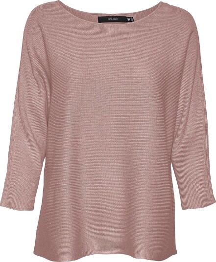 Vero Moda Genser vmNora 3/4 Boatneck Blouse Rosa