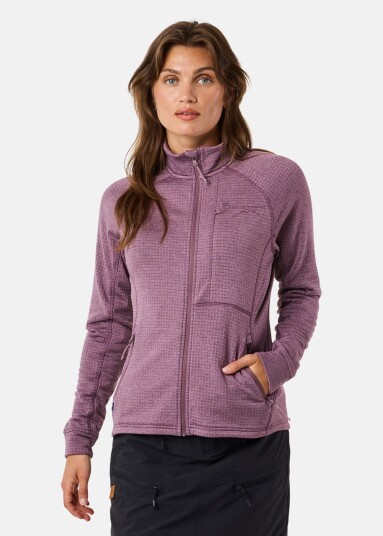 Swedemount Lofoten Midlayer Full Zip W Dk. Mauve Melange 40 Trøyer