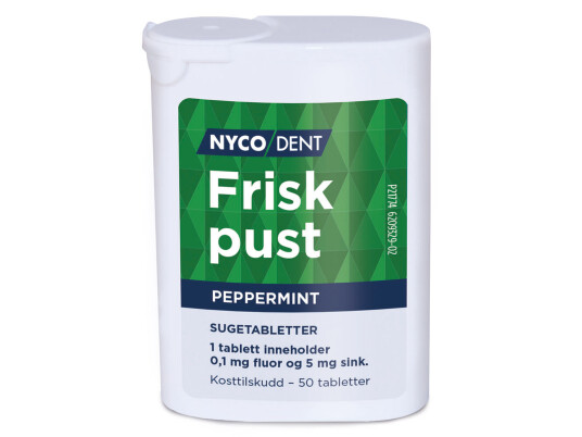 Nycodent Frisk Pust Peppermint 50 stk.