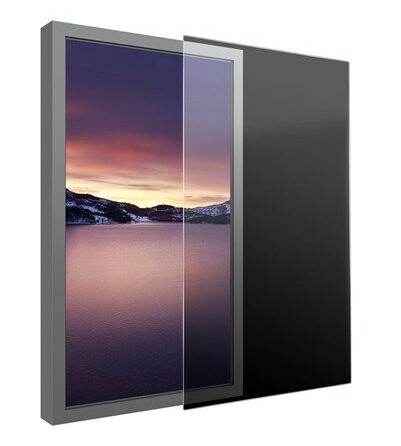 Multibrackets M mounting component for enclosure / LCD TV transparent