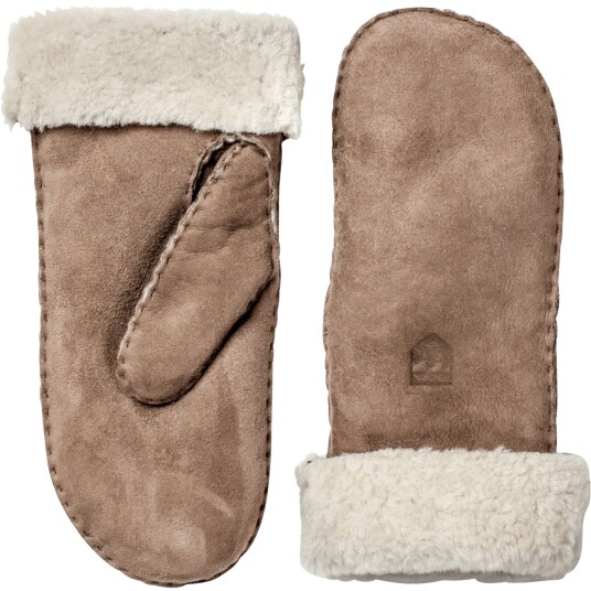 Hestra Women's Sheepskin Mitt Beige 7, Beige Hestra Women's Sheepskin Mitt Beige 7, Beige