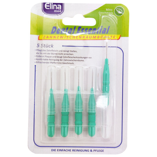 Spaltebørster Mintsmak Elina 0,8 mm