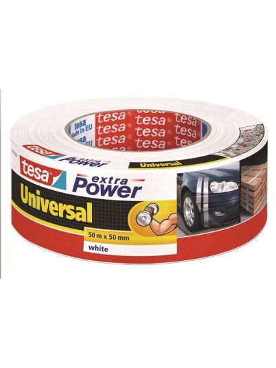 tesa Duct Tape extra Power Universal 50m x 50mm Hvit tesa Duct Tape extra Power Universal 50m x 50mm Hvit