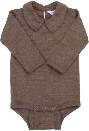 Joha body i ull/silke m/krage, Brown (60) 60