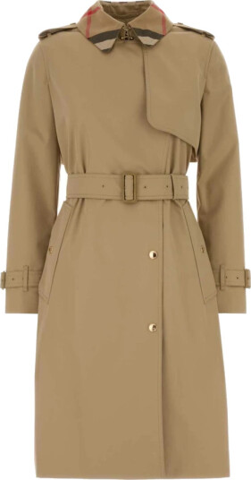 Burberry Dame Frakker Beige M,
