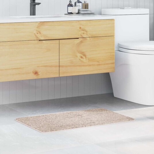 Badematte Rektangulær Krem 50x80 cm Polypropylen Sklisikker