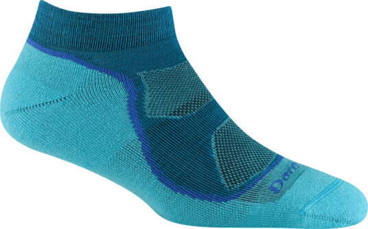 Darn Tough Women's Light Hiker No Show Lightweight with Cushion L (41-42.5), Cascade