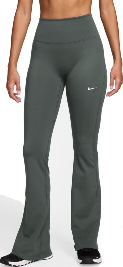 Nike One High Waisted Flared Leggings Grønn S